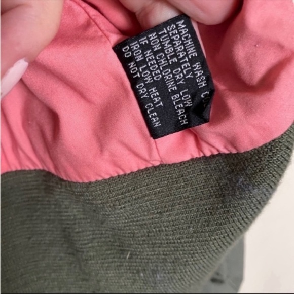 BB Dakota green crop bomber jacket size large - Picture 6 of 7